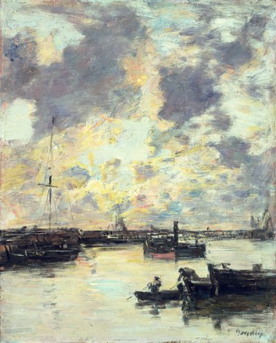 Le port, c.1895 - Eugene Louis Boudin